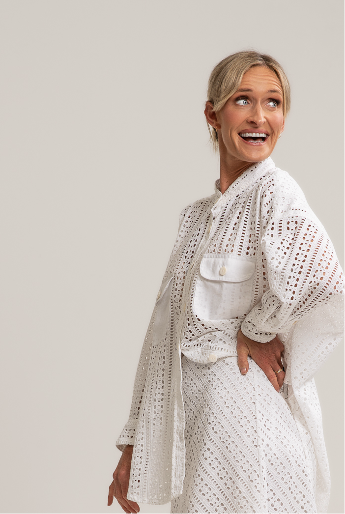 THE BRODERIE EDIT - MORNING AFTER SHIRT