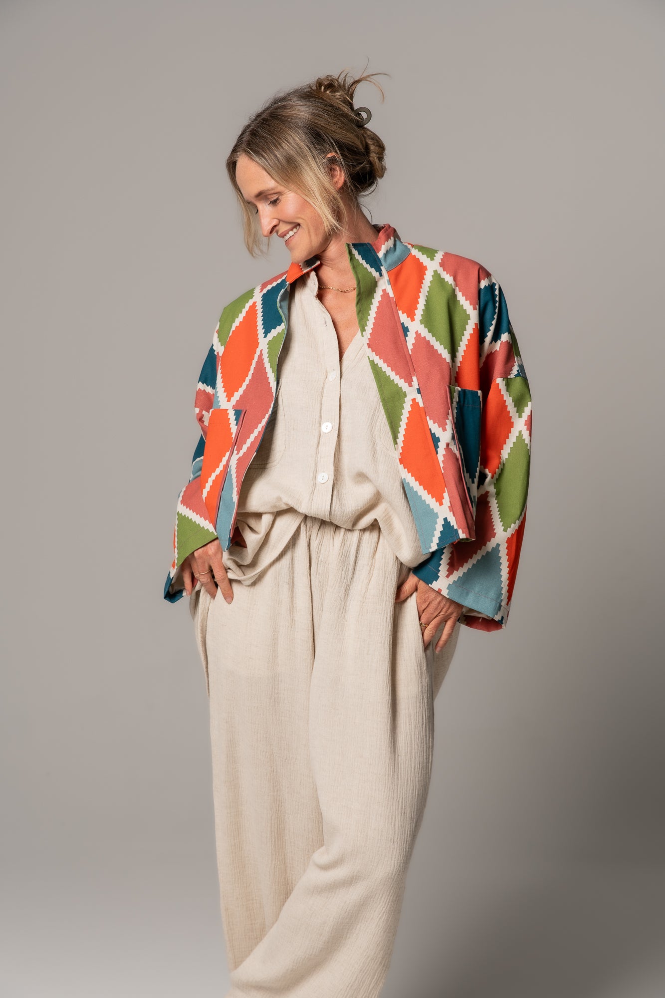 JOANIE JACKET - HARLEQUIN