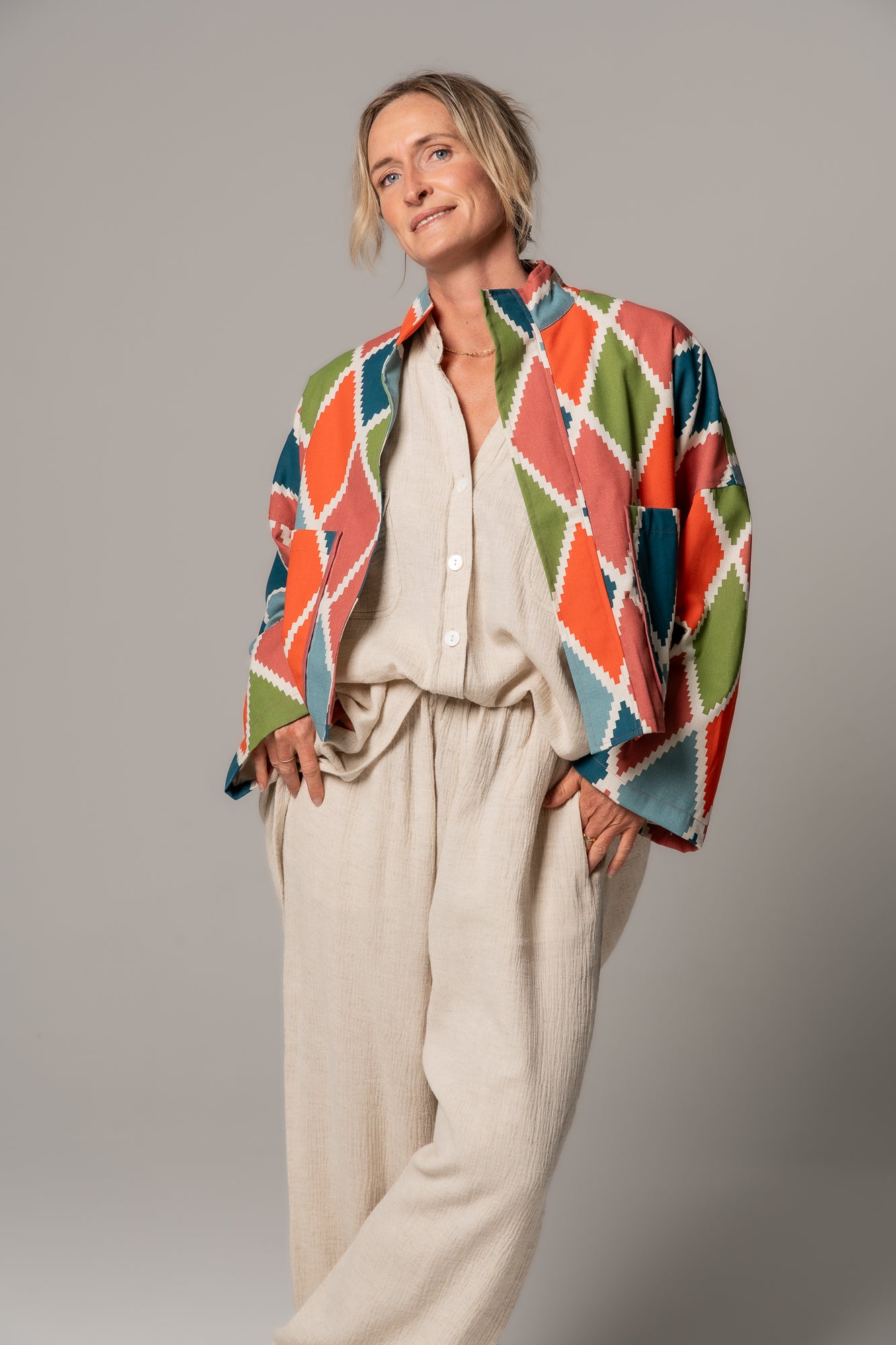 JOANIE JACKET - HARLEQUIN