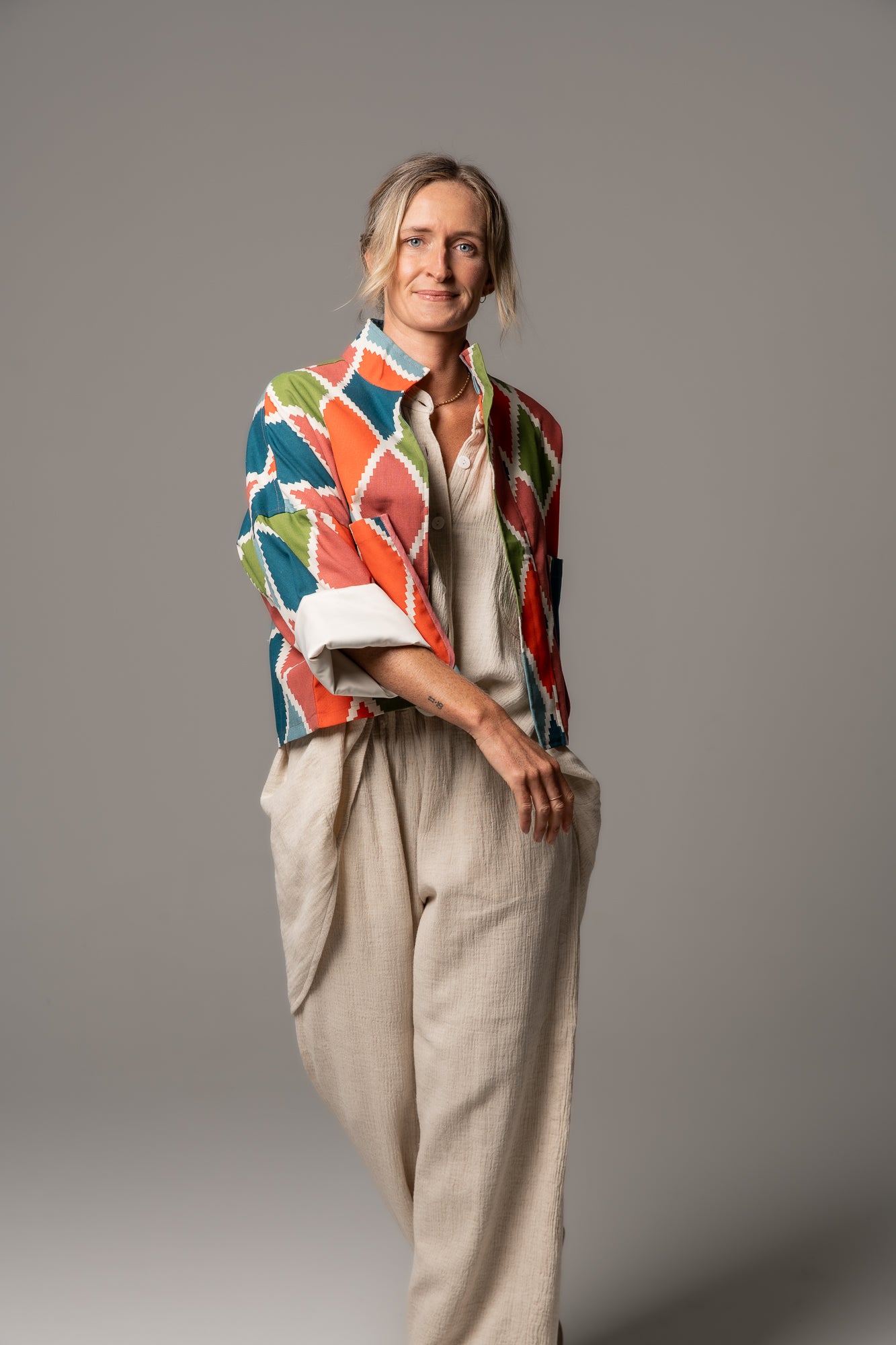 JOANIE JACKET - HARLEQUIN
