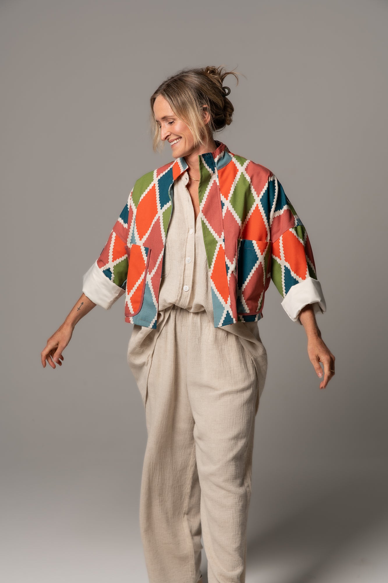 JOANIE JACKET - HARLEQUIN