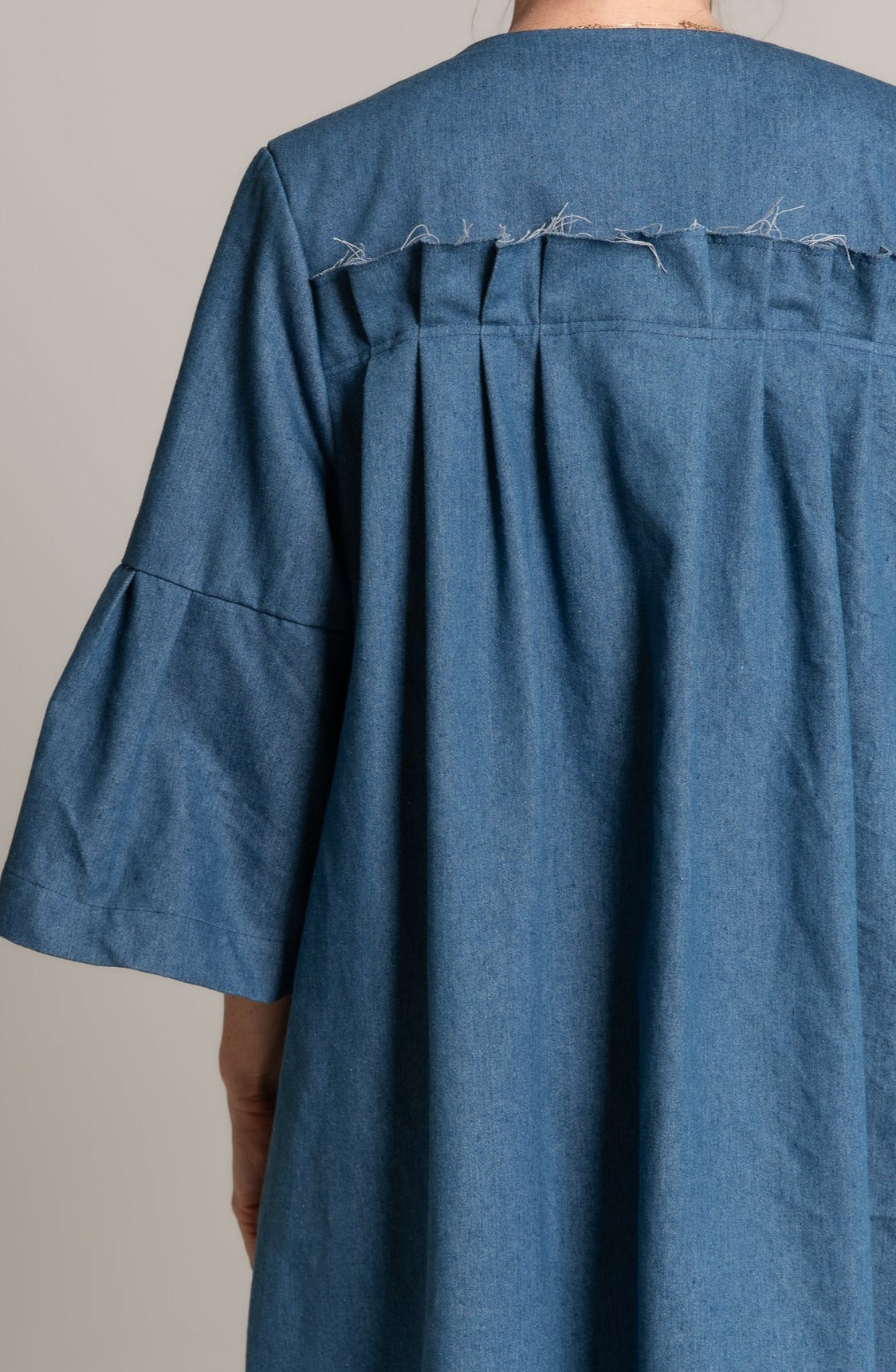 THE CALLIE COAT - BLUE DENIM