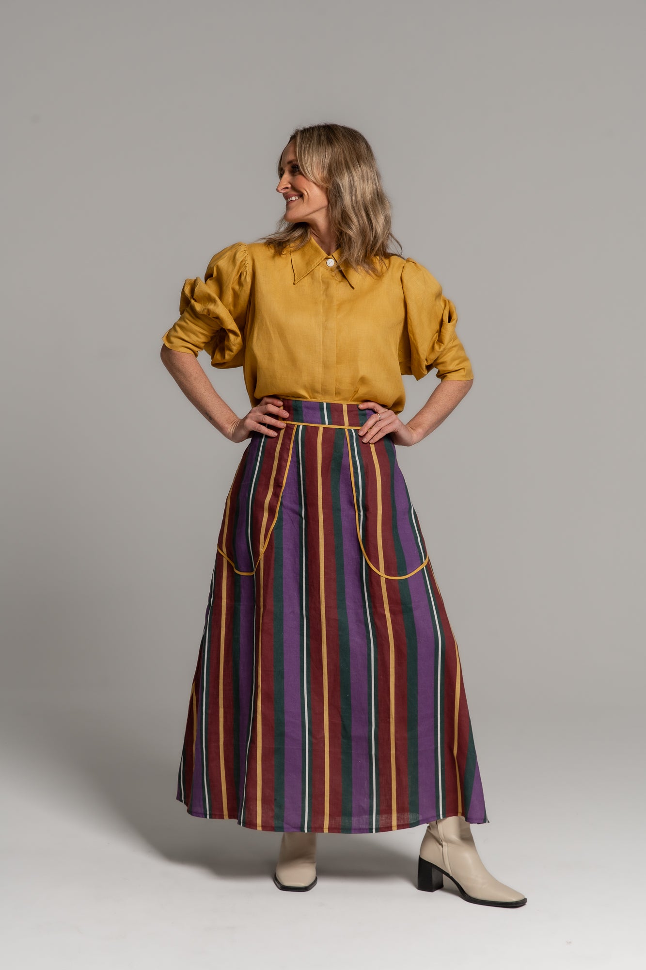 WINTER HARVEST STRIPE - HARPER SKIRT