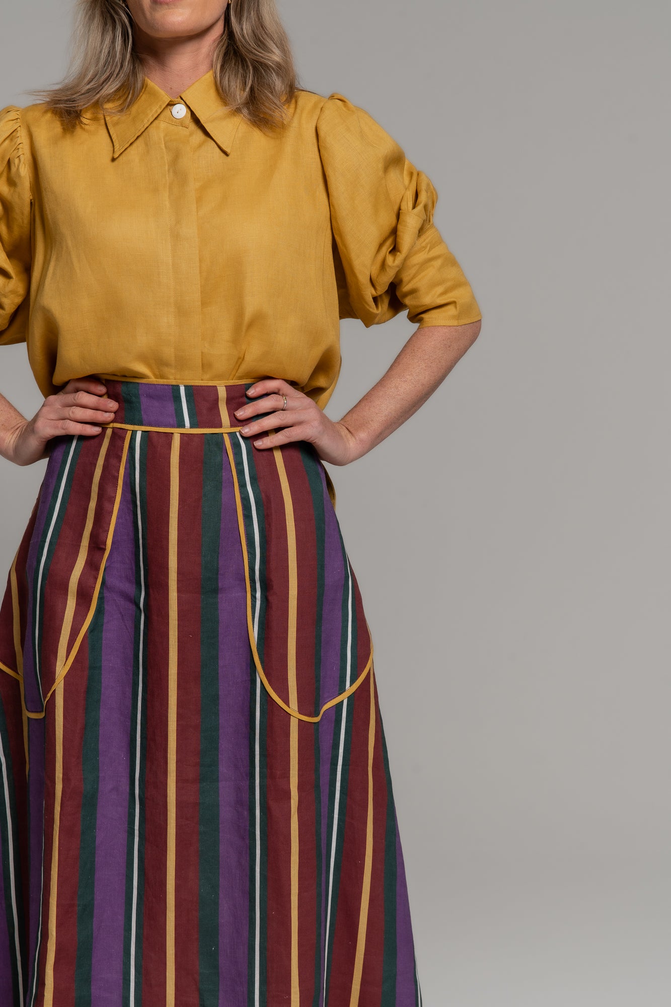 WINTER HARVEST STRIPE - HARPER SKIRT