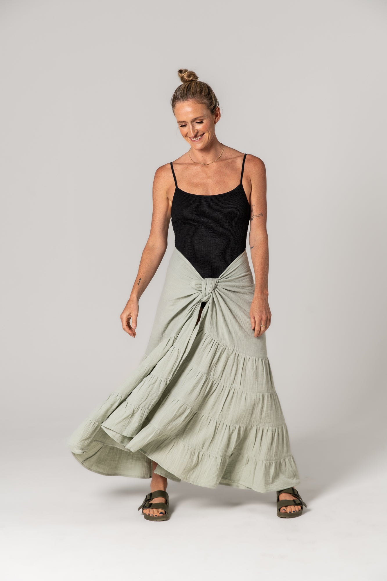 Linen Wrap Skirt Frida