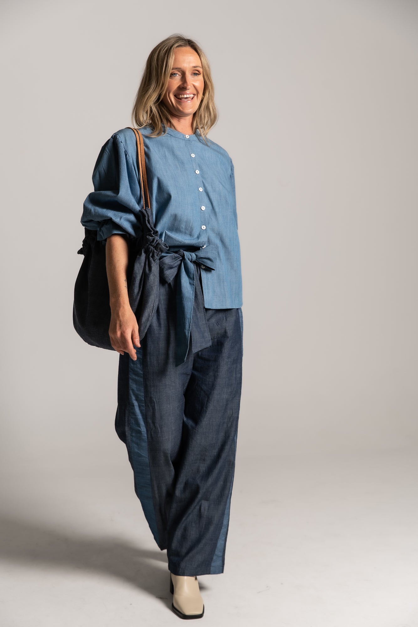 PUFF PARTY SHIRT DENIM