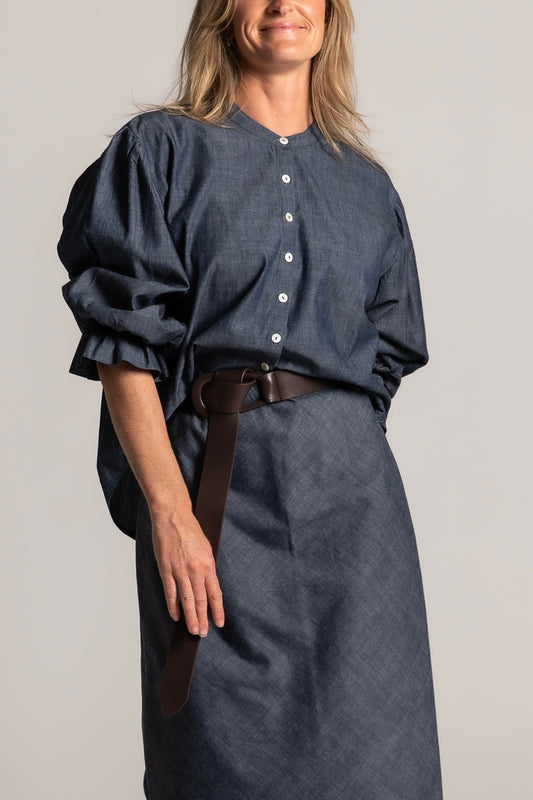 PUFF PARTY SHIRT DENIM