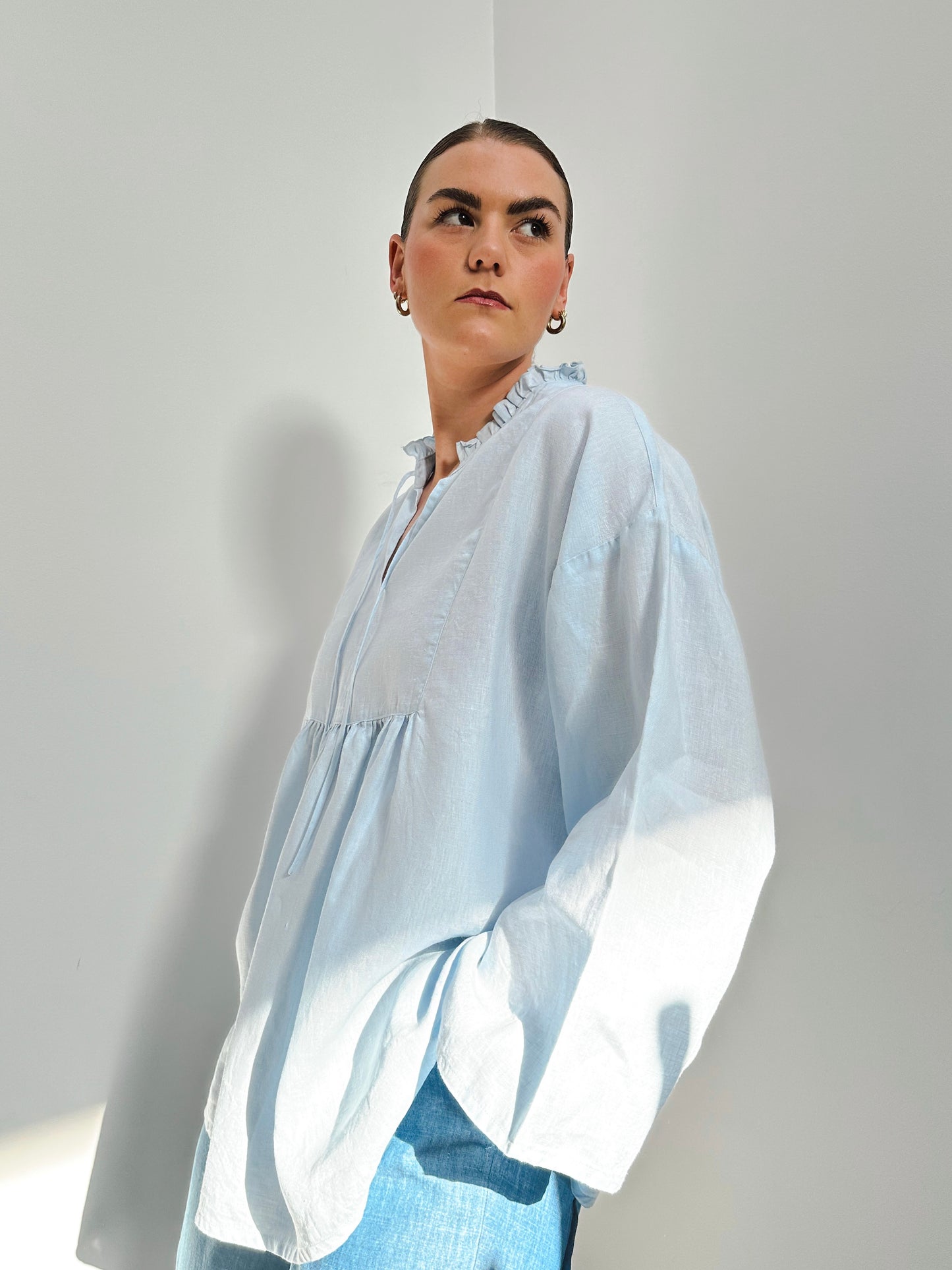 EVIE SMOCK - BLUE