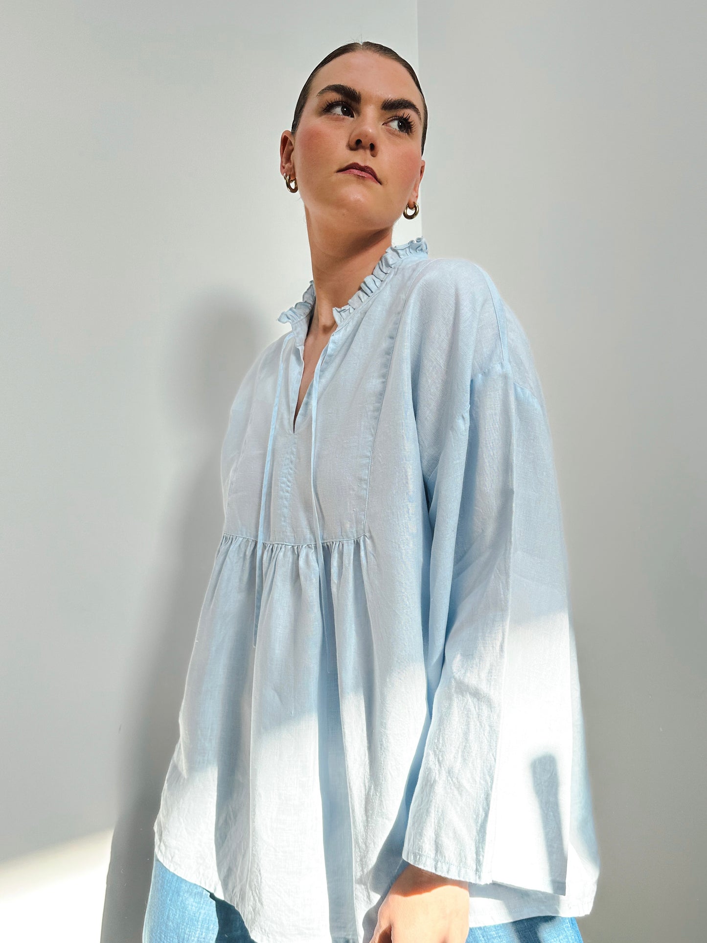 EVIE SMOCK - BLUE