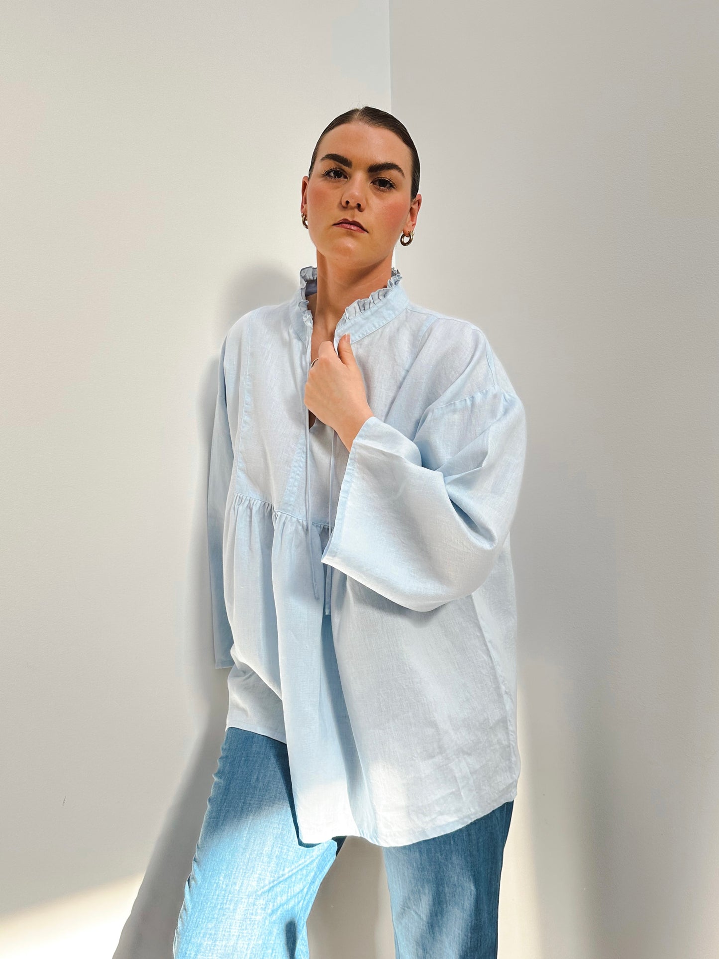 EVIE SMOCK - BLUE