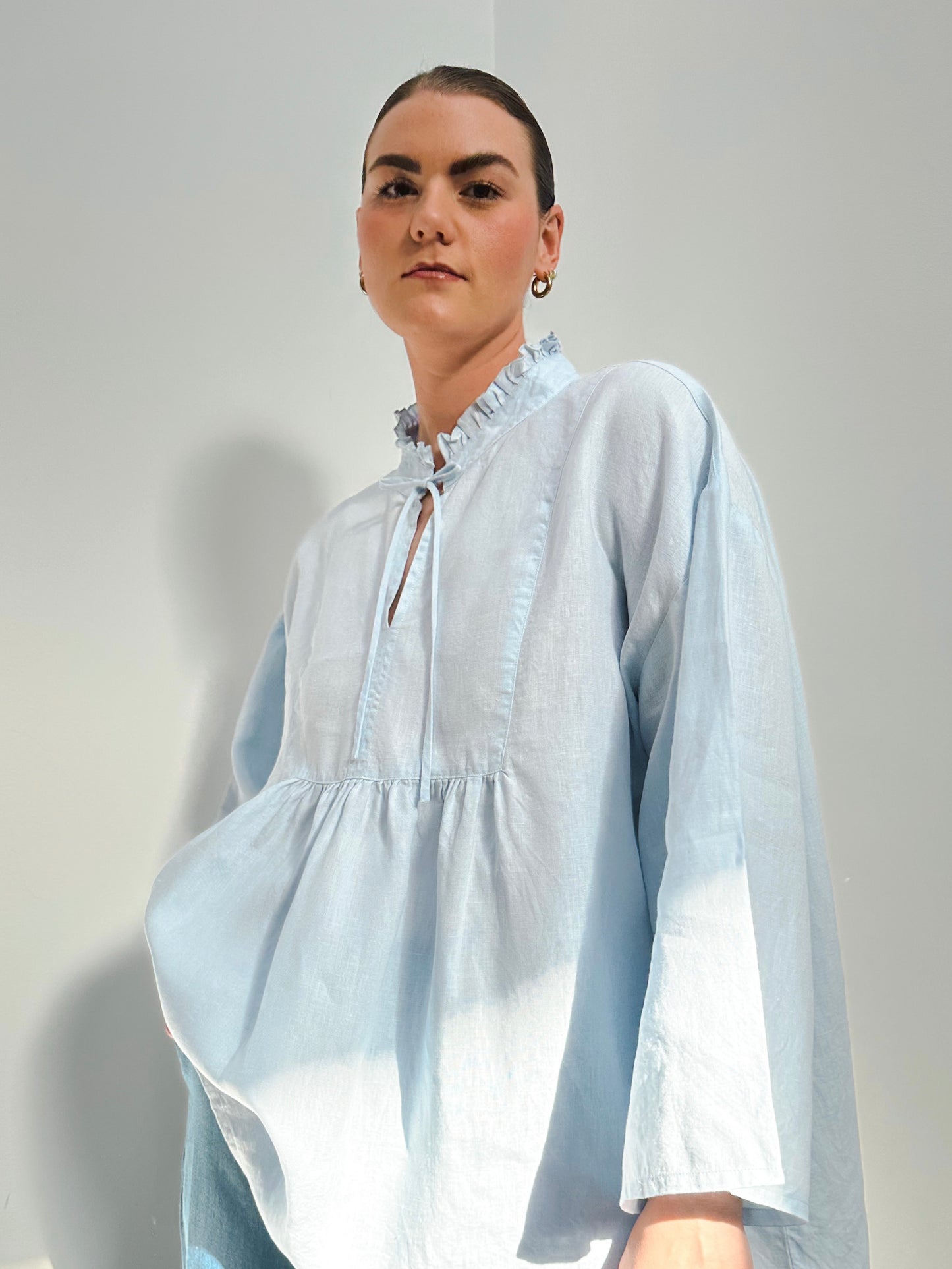 EVIE SMOCK - BLUE