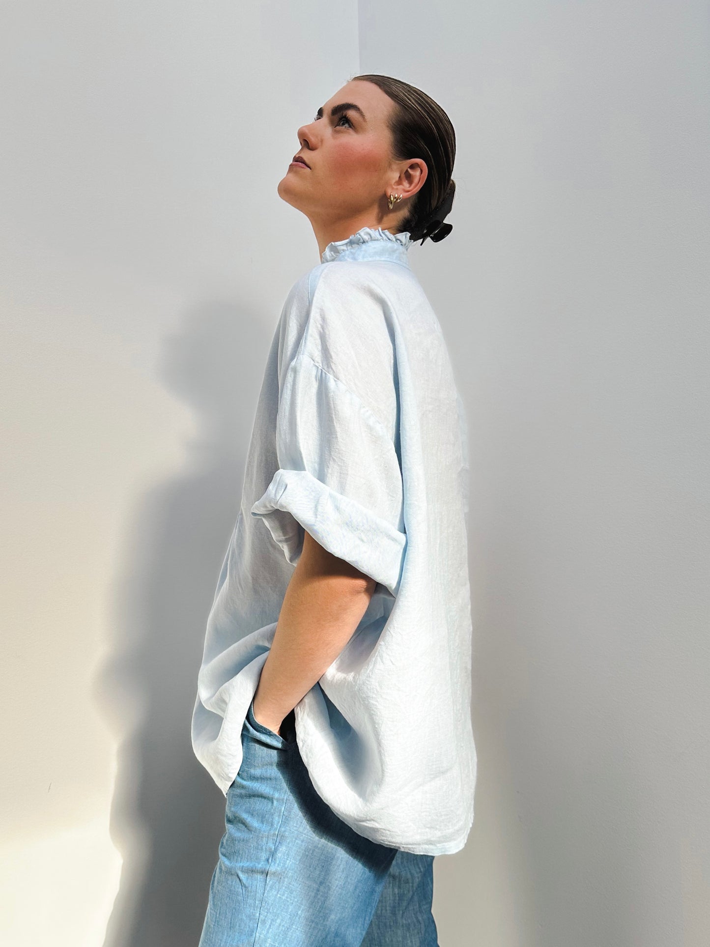 EVIE SMOCK - BLUE