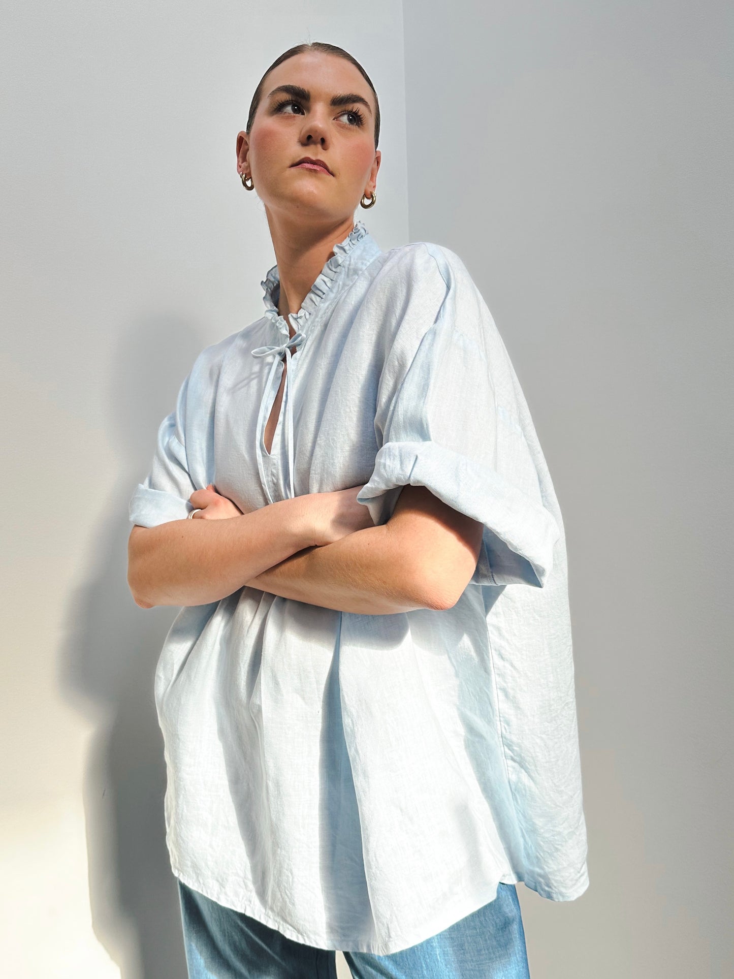 EVIE SMOCK - BLUE