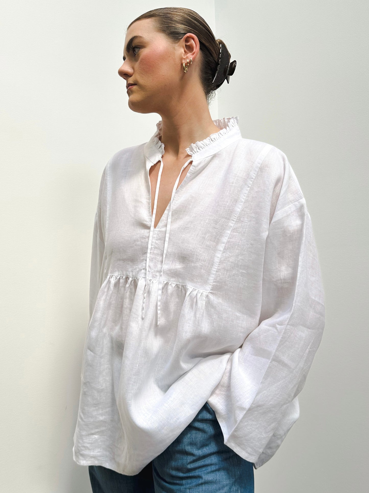 EVIE SMOCK - WHITE