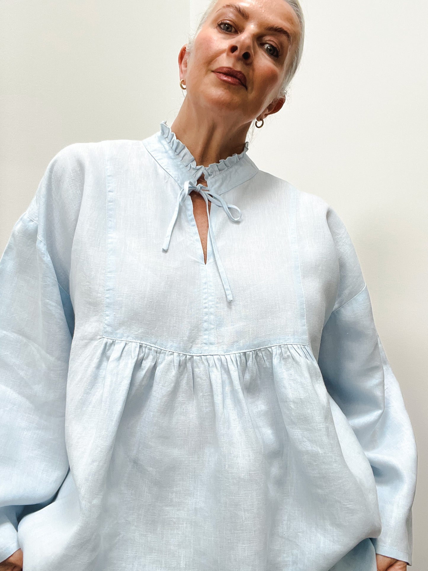 EVIE SMOCK - BLUE