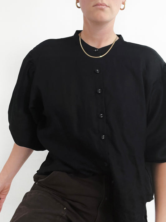 PUFF PARTY SHIRT BLACK